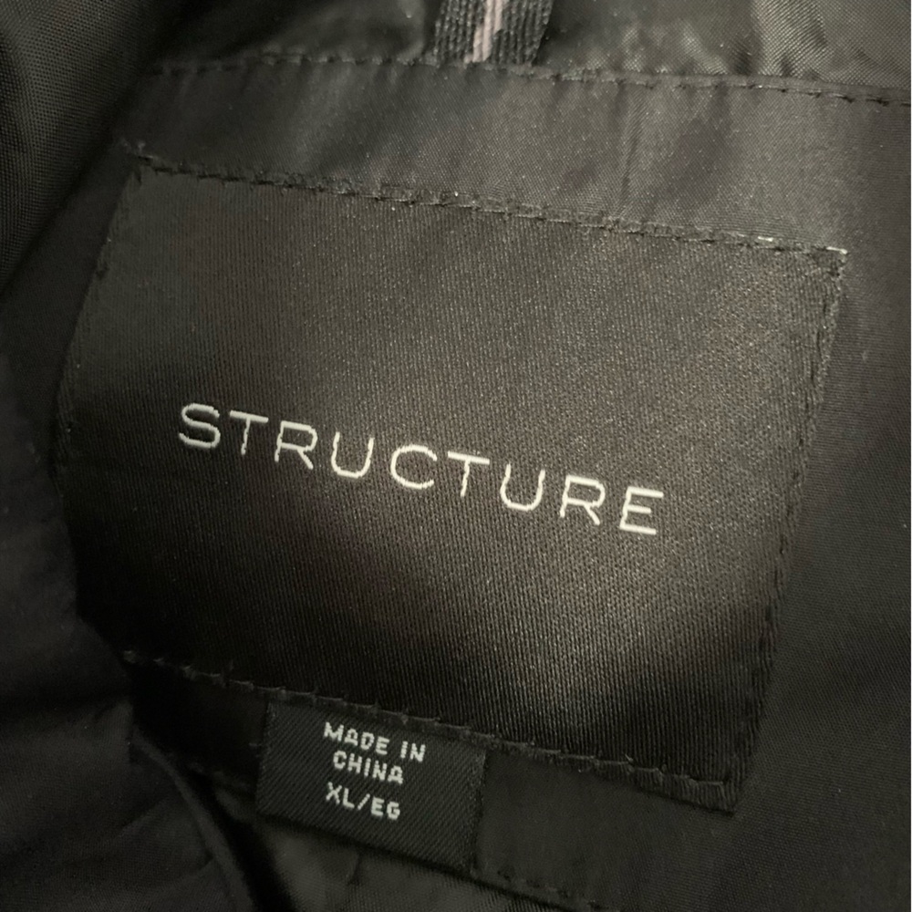 Structure Black Windbreaker - Picture 3 of 5